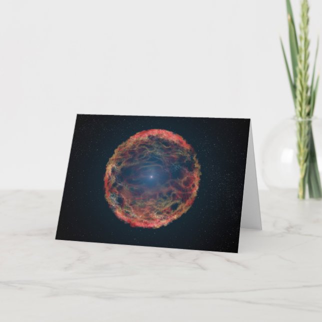 Ein Künstler Eindruck von Supernova 1993j. Karte (Vorderseite)
