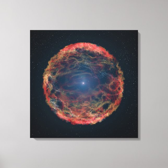Ein Künstler Eindruck von Supernova 1993j. Leinwanddruck (Vorderseite)