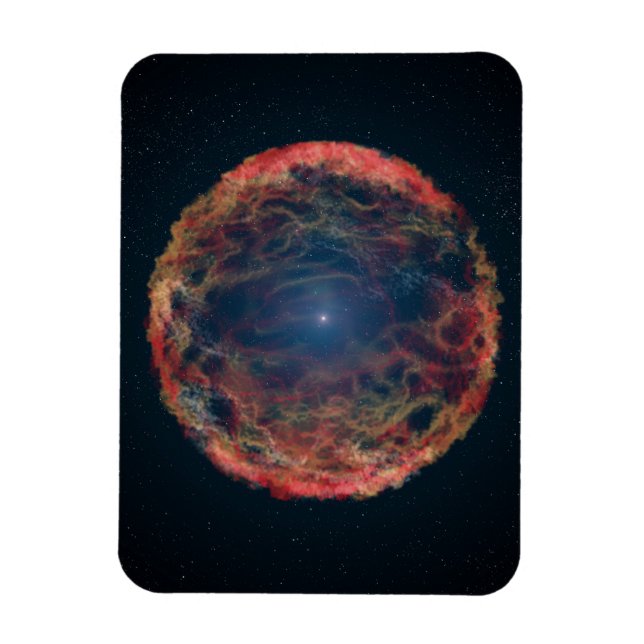 Ein Künstler Eindruck von Supernova 1993j. Magnet (Vertikal)