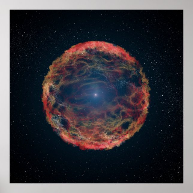 Ein Künstler Eindruck von Supernova 1993j. Poster (Vorne)