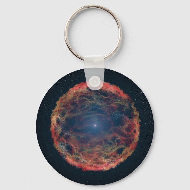 Ein Künstler Eindruck von Supernova 1993j. Schlüsselanhänger (Vorderseite)