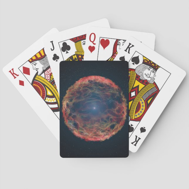 Ein Künstler Eindruck von Supernova 1993j. Spielkarten (Rückseite)