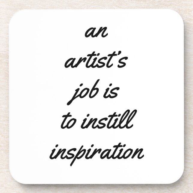 Ein künstlerischer Untersetzer aus hartem Kunststo (Vorderseite)