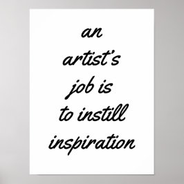 Ein künstlerisches Jobposter Poster