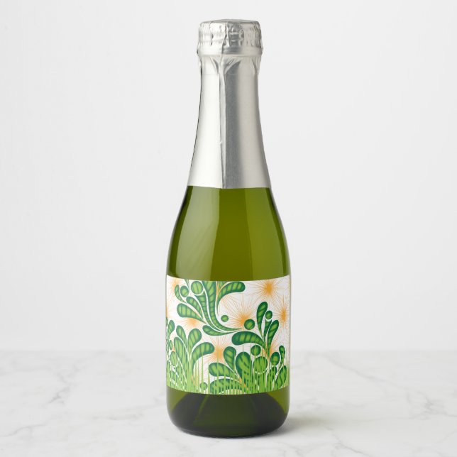 Ein künstlerisches Muster in Grün und Gold, das ei (Vorderseite)