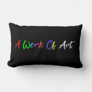 "Ein Kunstwerk" Wurfkissen Lendenkissen