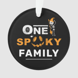 Ein kurioses Halloween-Matching-Familienkostüm Ornament