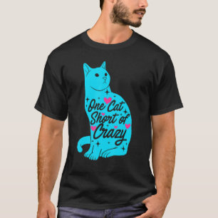 Ein Kurze verrückter, grafischer Katzen-Besitzer H T-Shirt