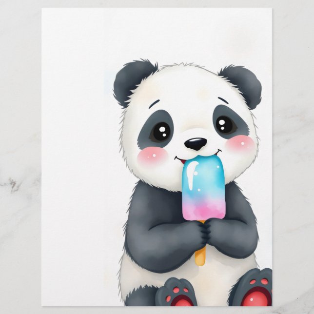 ein kuscheliger Panda Flyer (Vorne)