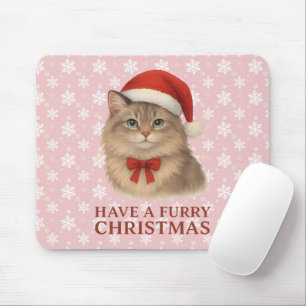 Ein kuscheliges Weihnachten süße Santa Sibirische  Mousepad