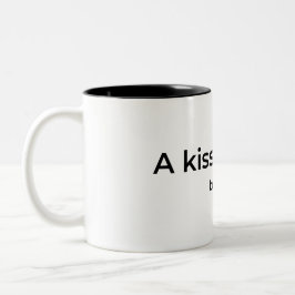 Ein Kuss für Sie von Judas Zweifarbige Tasse