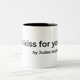 Ein Kuss für Sie von Judas Zweifarbige Tasse