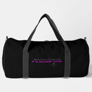 Ein La Seconde wird schwarz und rosa Duffle Bag