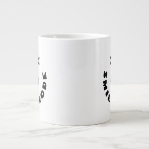 Ein Lächeln: Erhöhen Sie Ihren Tag mit Positivität Jumbo-Tasse