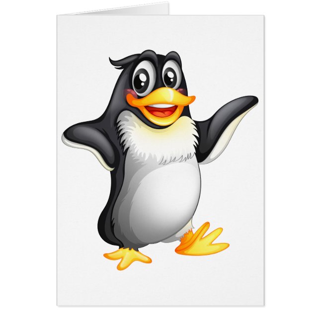 Ein lächelnder fetter Pinguin (Vorne)