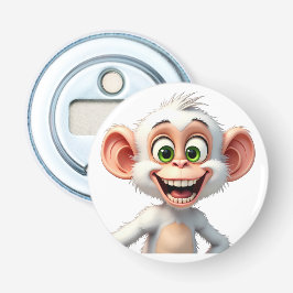 Ein lächelnder weißer Affe Flaschenöffner