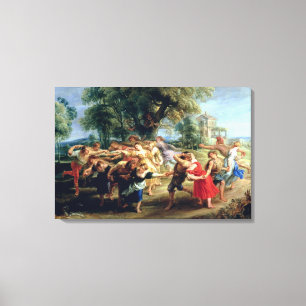 Ein ländlicher Tanz, 1636-40 Leinwanddruck
