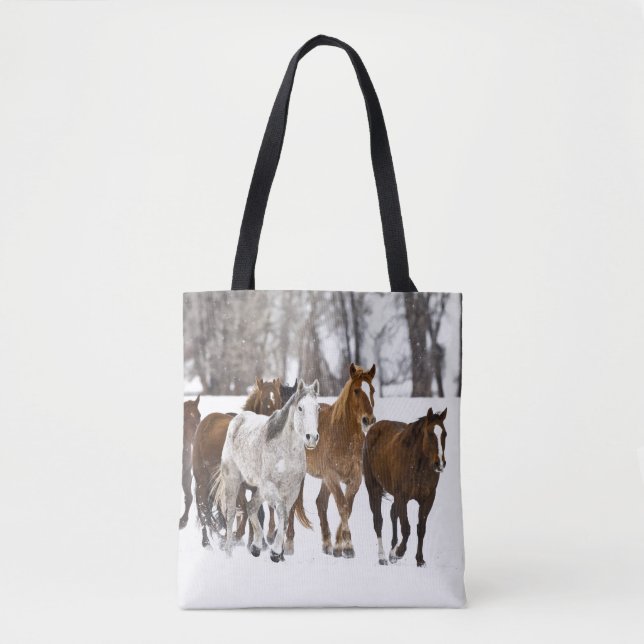 Ein landschaftlicher Winter Tasche (Vorderseite)