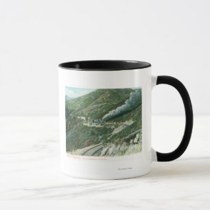 Ein landschaftliches BahnViewMt. Tamalpais, CA Tasse