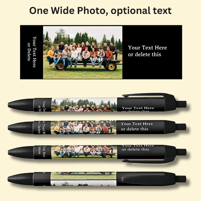 Ein langes Foto mit optionalem Schwarz-Text Kugelschreiber (Von Creator hochgeladen)