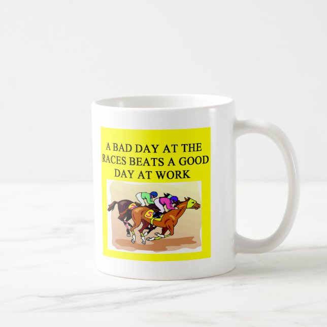 ein laufender Witz des lustigen Pferdespielers Kaffeetasse (Rechts)