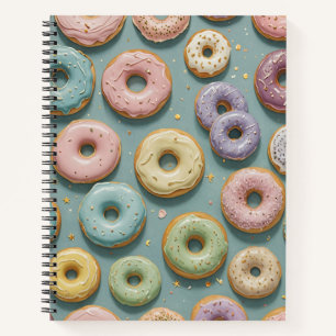 Ein Launiger Pastell-Donut-Traum Notizbuch