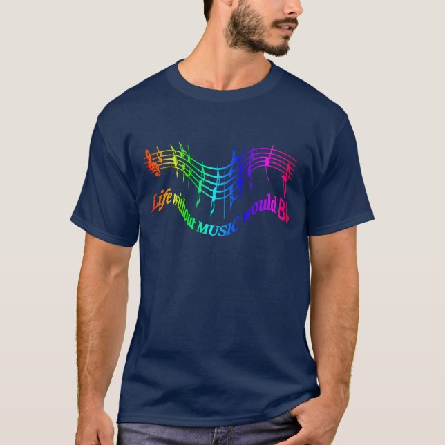 Ein Leben ohne Musik wäre ein klares Spaß-Zitat T-Shirt (Vorderseite)