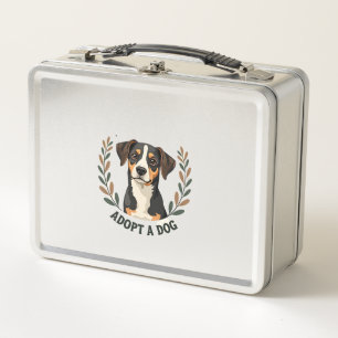 Ein Leben Retten Einen Hund Adoptieren Vintage Ret Metall Brotdose