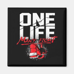 Ein Leben, viele Kämpfe, Kampfsportler Karate Magnet