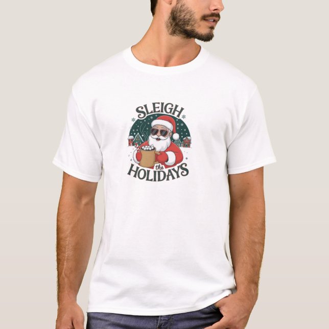 Ein lebendiger und spielerischer Weihnachtsabend-T T-Shirt (Vorderseite)