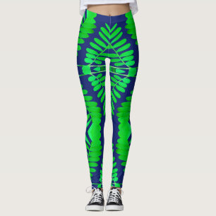 Ein lebendiges Blätter Muster "Ratti_Creative_Arts Leggings