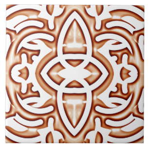 Ein lebendiges braunes, klassisches Design Fliese