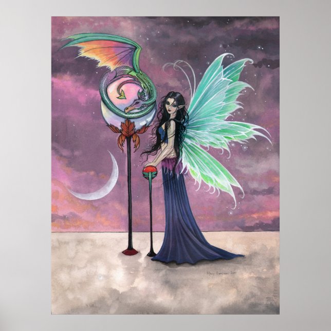 Ein lebendiges Dream Fairy Dragon Poster (Vorne)