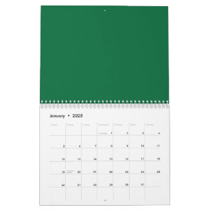 Ein lebendiges grünes Blatt mit verschiedenen Vene Kalender