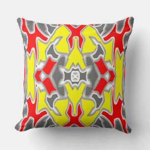 Ein lebendiges, klassisches Stoffmuster-Design Kissen