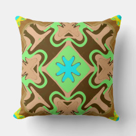 Ein lebendiges, klassisches Stoffmuster Kissen