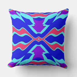 Ein lebendiges, klassisches Stoffmuster Kissen