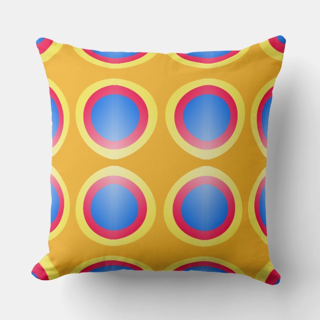 Ein lebendiges, klassisches Stoffmuster Kissen (Vorderseite)