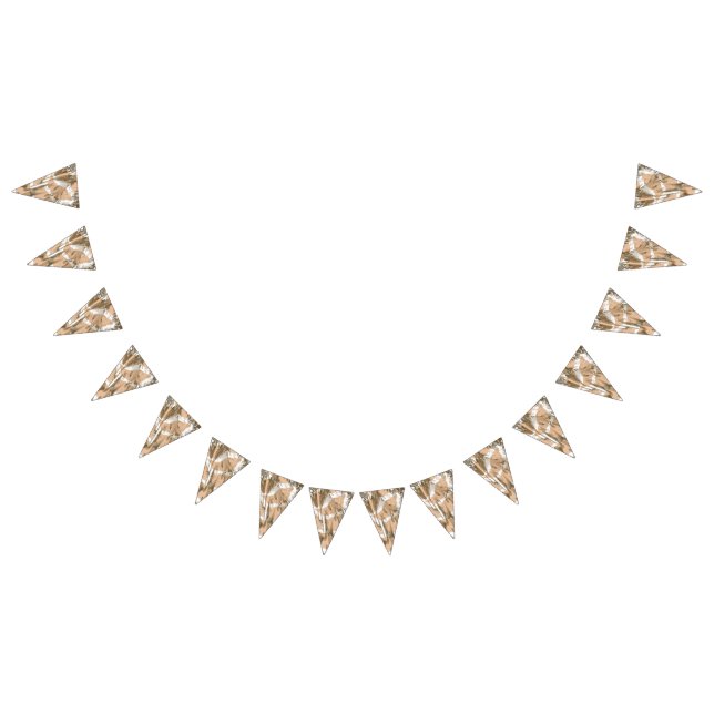 Ein lebendiges Stoffdesign mit viel Blumen Wimpelkette (Alle)