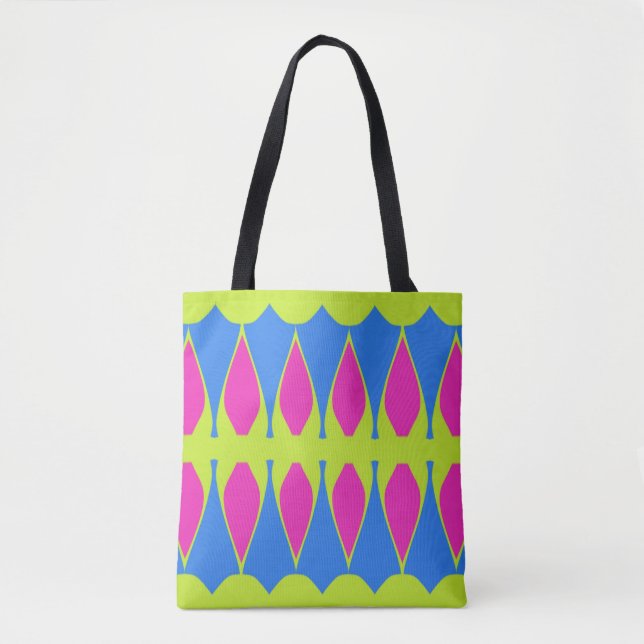Ein lebendiges, vielfarbiges klassisches Design Tasche (Vorderseite)
