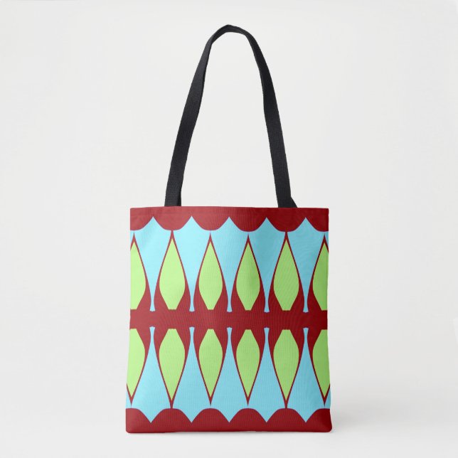 Ein lebendiges, vielfarbiges klassisches Design Tasche (Vorderseite)