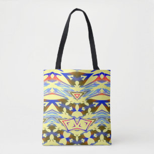 Ein lebendiges, vielfarbiges klassisches Design Tasche