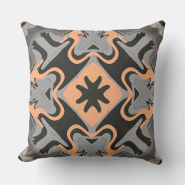 Ein lebendiges, vielfarbiges klassisches Stoffmust Kissen