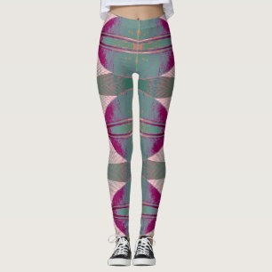 Ein lebhafter mehrfarbiger Farbstoff mit Krawatte  Leggings