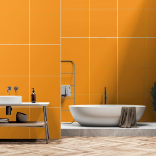 Ein lebhafter orangefarbener Platz, umgeben von ei Tapete