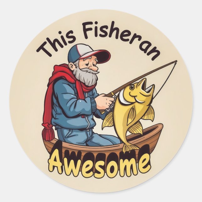 Ein lebhaftes Abenteuer im Aquarium Runder Aufkleber (Vorderseite)
