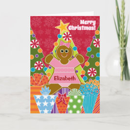 Ein Lebkuchen-Mädchen für Weihnachten addieren