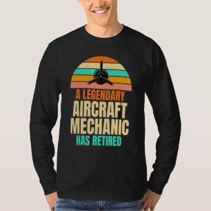 Ein legendärer Flugzeugmechaniker hat Joke Uni wie T-Shirt