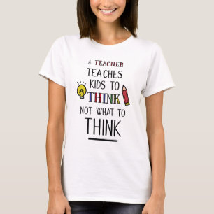 Ein Lehrer lehrt Typografie zu denken T-Shirt