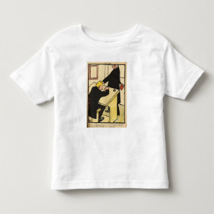 Ein Lehrer rügt seinen Schüler von den Verbreche Kleinkind T-shirt